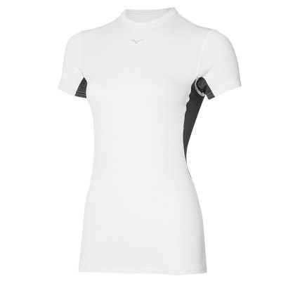 Baselayer Mizuno Midweight L Tee Mujer Blancos - Chile M071RMDWEN